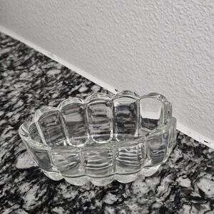 vintage Princess House crystal utensil spoon and fork holder‎
